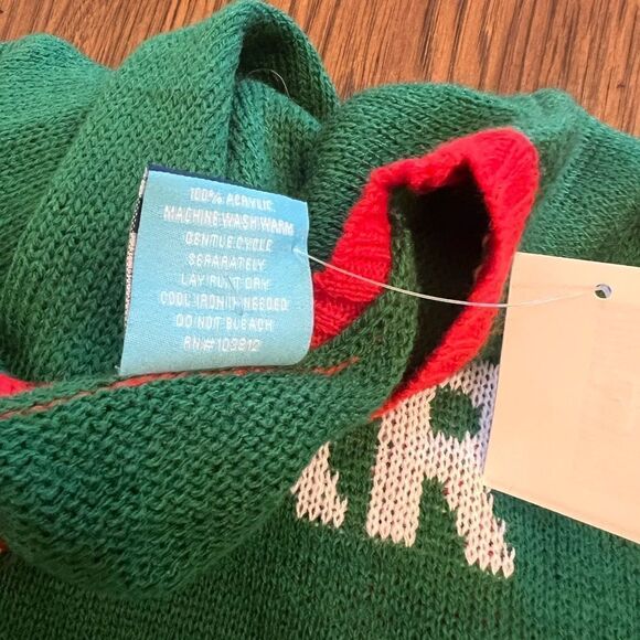 Norther Pole Subpar Gift Giver Ugly Christmas Holiday Sweater with Elephant. XS - Picture 5 of 7